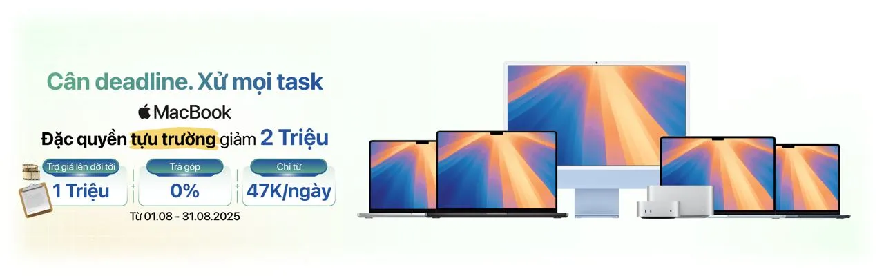 ưu đãi Macbook Tháng 8 ShopDunk